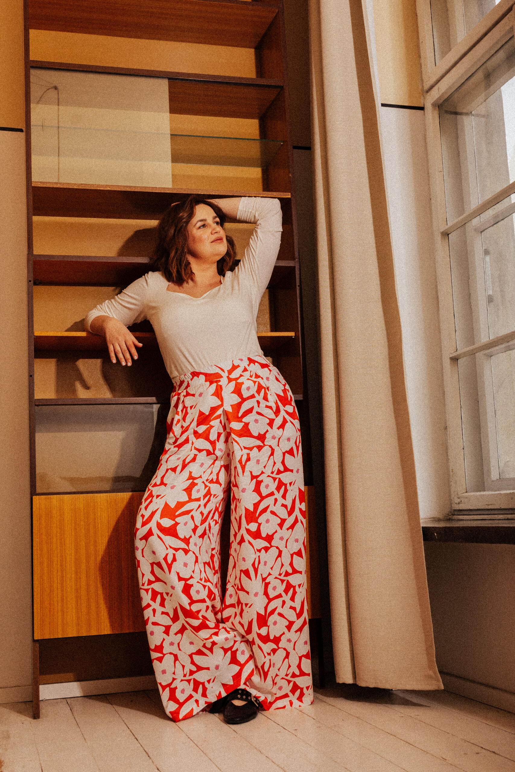 Spodnie damskie szerokie nogawki Tamitu